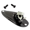 thumbnail image 2 of 2X Black Boat Style 1/4Inch Guitar Pickup Output Input Jack Plug Socket for Guitar, 2 of 7