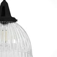 thumbnail image 4 of Hunter - Cypress Grove 1-light Natural Black Iron, Medium Size Pendant Light, Dimmable, Transitional Style, Dome Shaped, for Bedrooms, Kitchens, Dining, Living Rooms - 19249, 4 of 8