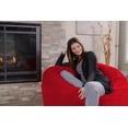 thumbnail image 3 of Chill Sack Bean Bag Chair, Memory Foam Lounger with Ultra Fur Cover, Kids, Adults, 4 ft, Cinnabar, 3 of 6