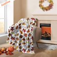 thumbnail image 3 of Fall Autumn Harvest Festival Gifts Gift Present Presents Soft Throw Blanket 50x60in Leaves Pumpkin for from Women Woman Man Men Party Birthday Friends Family, 3 of 6
