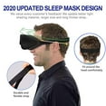 thumbnail image 3 of 3D Sleep Mask, New Arrival Sleeping Eye Mask for Women Men, Contoured Cup Night Blindfold, Luxury Light Blocking Eye Cover, Molded Eye Shade with Adjustable Strap for Travel, Nap, Yoga, Black, 3 of 3