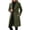 Army Green, variant on uublik Womens Trench Coat Wine Notch Lapel Single-Breasted Business Casual Peacoat Trendy Clothes