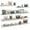 White, variant on 47 Inch Long Floating Shelves for Wall Set of 5, Rustic Wood Wall Shelves for Bathroom, Bedroom, Kitchen, Living Room Storage and Decoration, Brown Picture Ledge