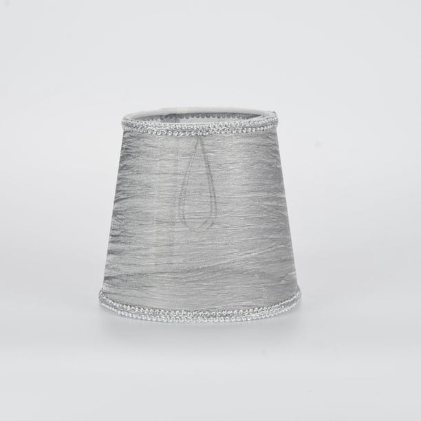 Lámpara de pared Colco Gris pantalla de tela transparente moderna decorativa
