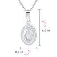 thumbnail image 4 of Bling Jewelry Womens Christian Our Lady of Guadalupe Medallion Pendant Necklace Sterling Silver, 4 of 4