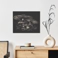 thumbnail image 6 of Lsque Monochrome Mushroom Artwork Print Wall Art – Decorative Picture for Living Room, Bedroom, and Office (Horizontal), 6 of 6