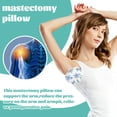 thumbnail image 3 of RomaReady Lymphedema Axilla Pillow Armpit Pain Relief Mastectomy Recovery Supplies, 4PCS Cotton Lumpectomy Mastectomy Pillows Post OP Multicolor Breast Surgery Pillow, Blue Gray, 3 of 7