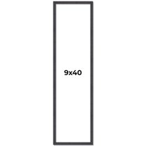 9x40 Rustic Brown Real Wood Picture Frame Width 0.75 inches | Interior Frame Depth 0.5 inches |