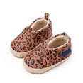 thumbnail image 2 of Baby Girls Boys Leopard Print Walking Shoes Toddler Soft Sole Non Slip Flat Loafers Unisex Casual Dress Shoes, 2 of 8