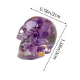thumbnail image 3 of YIMWNYI Natural Crystal Gravel Drip Resin Skull, Halloween Decoration Ghost Head, Miniature Ornament for Parties, DIY Crafts, Festive Mood Enhancer, Unique Tabletop Decor, 3 of 6