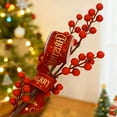 thumbnail image 3 of Merry Christmas Velvet Wired Edge Ribbon 2.48Inch 3 Yards Christmas Ribbon Gift Wrapping Ribbon Christmas Tree Decor, Christmas Decoration Bow Wreath, Red, 3 of 8