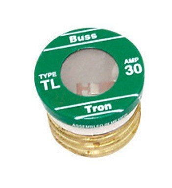 Bussmann TL-30 30 Amp Time Delay, Loaded Link Edison Base Plug Fuse, 125V UL Listed by Bussmann