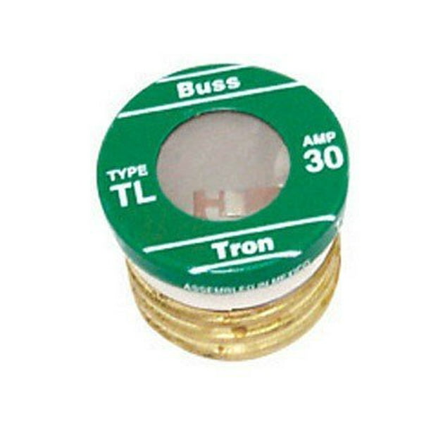 Bussmann BP/TL30 30 Amp Time Delay, Loaded Link Edison Base Plug Fuse