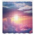 thumbnail image 3 of Ambesonne Sun Shower Curtain, Surreal Sky Fluffy Clouds, 69"Wx84"L, Pale Pink Pale Blue, 3 of 3