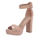 thumbnail image 1 of Sandalia DREAM PAIRS HI-LO Plataforma Tacón Nude Gamuza 9, 1 of 8