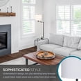 thumbnail image 3 of Catalina Lighting Camden 60'' Floor Lamp with White Fabric Drum Shade Transitional Floor Light Fixture for Living Room, Bedroom, or Office, Black, 3 of 14