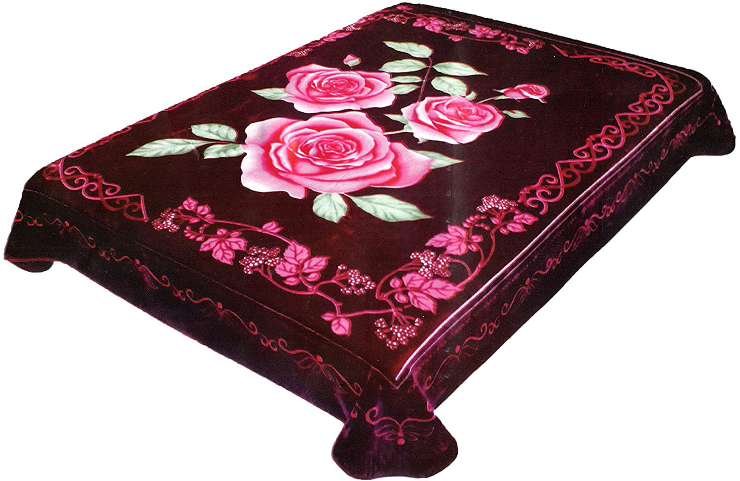 by Solaron 4 Estaciones Durable Korean Roses Blanket 