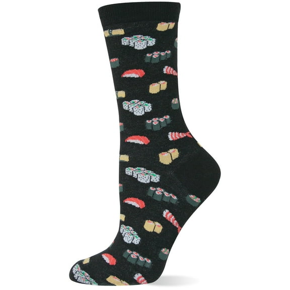 Hot Sox Womens Originals Sushi Cotton Trouser Sock, Women's Shoe Size 4-10.5