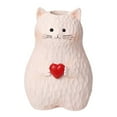thumbnail image 2 of Cat Vase Resin Cat Shaped Vase with Heart - Modern Minimalist Cute Cat Statue Flower Holder for Table Centerpieces Living Room Bedroom Shelf - Ideal Gift for Cat Lovers, 2 of 7