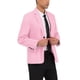 thumbnail image 4 of CHAQUETA DE TRAJE CHIC PARA HOMBRE INSPIRE Con Solapa Notch, Manga Larga, Abertura Trasera, Blazer de Un Botón 38 Rosa Claro, 4 of 6