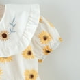 thumbnail image 6 of Odeerbi Girls Dresses Baby Girl Clothes Toddler Infant Short Sleeve Sunflower Printed Dress Princess Dress, 6 of 9