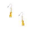 thumbnail image 2 of Delight Jewelry Resin Yellow Geronimo the Giraffe Gold Tone Infinity French Earrings, 2 of 4