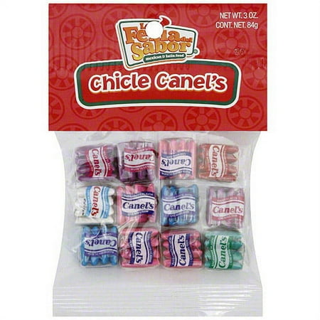 ***Discontinued by Kehe 07_20***La Feria Del Sabor Chicles Canels Gum, 2.5 oz, 12kg, (Pack of 12)