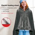 thumbnail image 4 of 150x80cm Electric Blanket Winter Plush Heating Large Size 8 Hot Spots Heating Shawl, 4 of 9