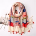 thumbnail image 1 of Bohemian Print Silk Scarf Floral Pattern Lightweight Fashion For Elegant Neck Wrap Shawl And Versatile Accessory For All Seasons, 1 of 4