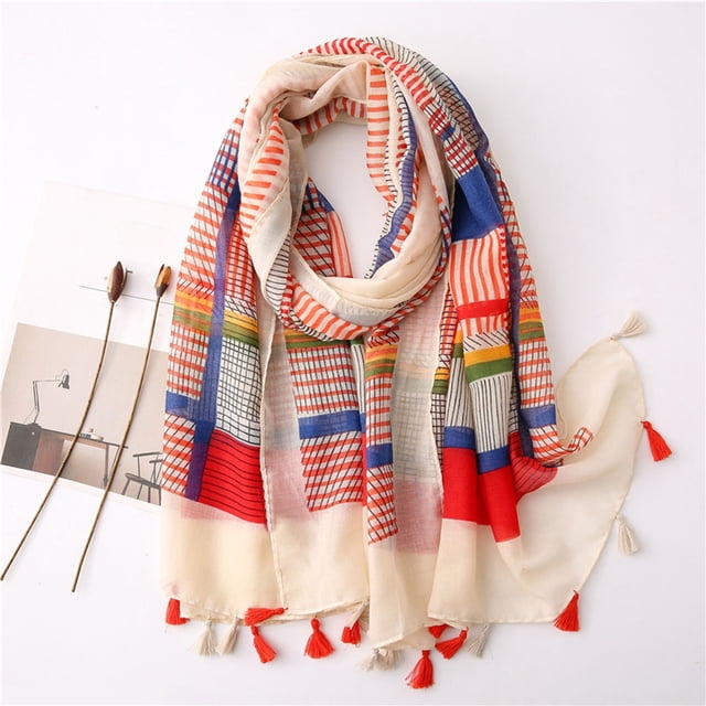 Bohemian Print Silk Scarf Floral Pattern Lightweight Fashion For Elegant Neck Wrap Shawl For All Seasons