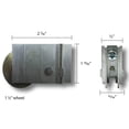 thumbnail image 7 of Wallace Roller for Sliding Doors | Roller Replacement for Patio Glass Door Repair | Stainless Steel with Precision Bearing Wheels | Smooth Operation (DR-100-SP), 7 of 7