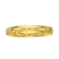 thumbnail image 2 of 14K Gold 6mm Floral Design Bangle, 2 of 11