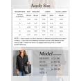 thumbnail image 2 of Asyoly Women Corduroy Velvet Shacket Long Sleeve Button Down Solid Color Shirt Jacket Blazer Jacket Trench Coat Decorative Rivets, 2 of 6