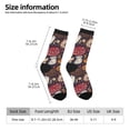 thumbnail image 4 of Goofa Forest Wild Mushroom Printed Men's Crew Socks, Soft Durable Breathable Moisture-Wicking with Odor Control Cotton socks, 4 of 9