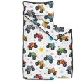 thumbnail image 2 of Monster Cartoon Truck White Pattern Teens Toddler Nap Mat with Pillow, Sleeping Mat Bag for Preschool Daycare 51"x22", 2 of 6