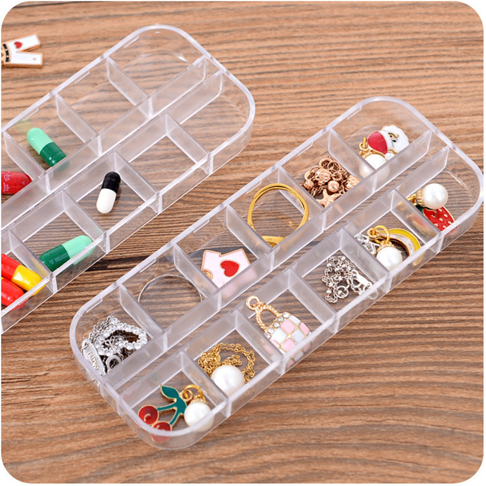 Home Transparent Plastic Jewelry Box Mini Jewelry Small Box Duojia