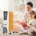 thumbnail image 4 of Gymax 1500W Oil Filled Radiator Heater Portable Space Heater w/ 3 Heat Settings, 4 of 10