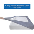 thumbnail image 3 of Twin Size Box Spring Cover Bed Skirts Wrap 4 Side Of The Mattress, Stretch & Snug Fit, Ultra, 3 of 5