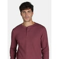 thumbnail image 5 of George Men’s & Big Men’s Thermal Henley Shirt with Long Sleeves, Sizes XS-3XLT, 5 of 5