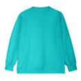 thumbnail image 4 of CUSTG Female Pullover Hoodless Long Sleeve Zip Up Solid Color Fleece Lined Pockets Relaxed Daily Sweatshirt Top, 4 of 5