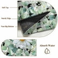 thumbnail image 6 of Green Eucalyptus Leaves Area Rugs 6'x9', Washable Small Throw Rugs for Kitchen Dining room, Daisy Floral Indoor Outdoor Rug Non-Slip Low Pile Carpet Runner Reversible Floor Mats, 6 of 8