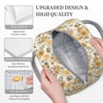 thumbnail image 3 of Fotbe Hippie Bee Honeycomb Bolsa de Almuerzo con Estampado, Lonchera Aislada, Contenedor de Comida Reutilizable Tipo Cooler a Prueba de Fugas, 3 of 6