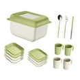 thumbnail image 1 of Dinnerware Sets Outdoor Tableware Set Cups Plates Nordic Reusable Box Cutlery Utensils Outdoor Cutlery Set for RV Outdoor Dorm Home Kitchen Style D, 1 of 7