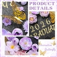 thumbnail image 5 of Kicpot Graduation Cap Decorations Kit DIY Grad Cap with Flower 3D Butterfly glitter premium construction paper for DIY Grad Cap 2026 Graduation Party Decorations Supplies, 5 of 9