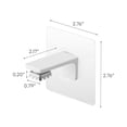 thumbnail image 7 of Yamazaki Home Traceless Adhesive Magnetic Soap Holder, White, ABS Plastic, Supports 0.55 pounds, Adhesive, No Assembly, 7 of 7