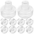thumbnail image 1 of 10Pcs Transparent Claret Silicone Wine Bottle Stoppers for Wine Lovers, 1 of 9