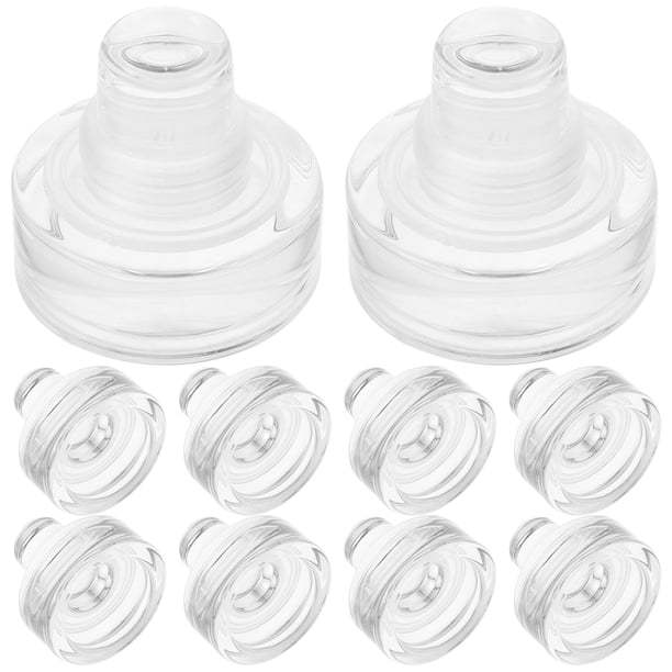 10 tapones de vino en forma de T, tapones reutilizables para botellas de vino y vasos de cerveza.