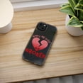thumbnail image 5 of DistinctInk Clear Case for Apple iPhone 14 Pro MAX (6.7" Screen) - Hearts Are Made To Be Broken, 5 of 9