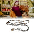 thumbnail image 5 of Unique Bargains Retro Bohemian Adjustable Tie Belt with Bead Accents 1 Pc Coffee Color, 5 of 6