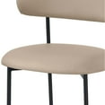 thumbnail image 5 of Meridian Furniture Lupita Taupe Vegan Leather Dining Chair (Set of 2), 5 of 8